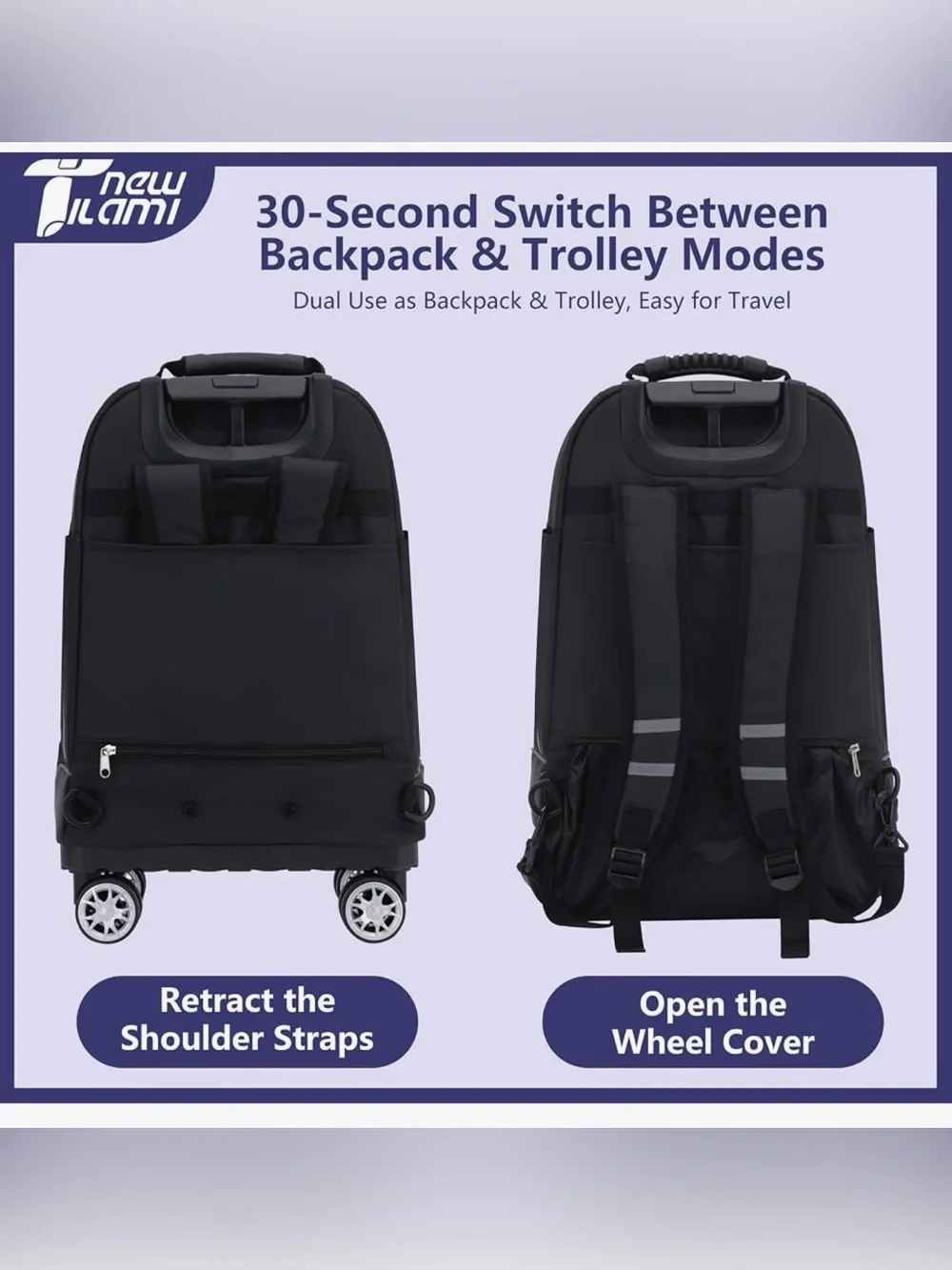 19” Rolling Backpack